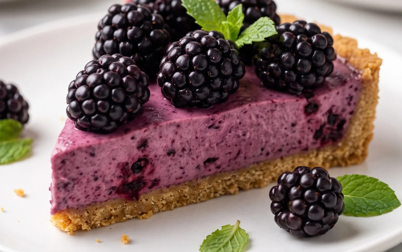 No-Bake Blackberry Tart