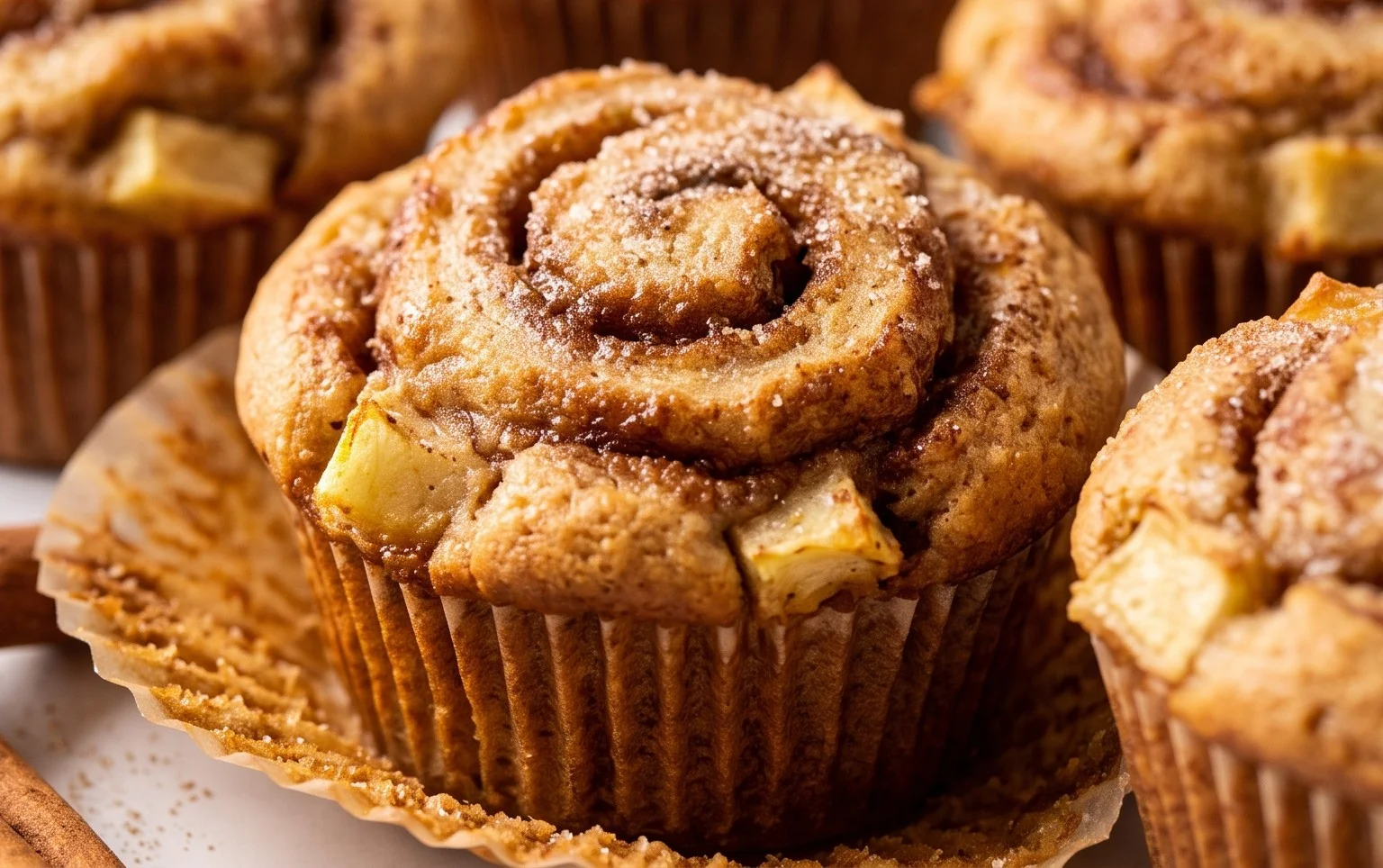 Zimtschnecken Apfel Muffins